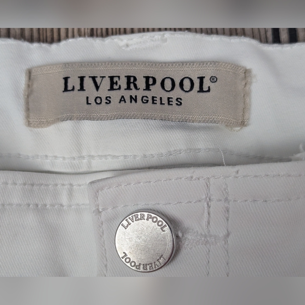 Liverpool Size 10 The Ankle Skinny In White - Picture 5 of 12
